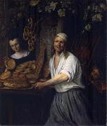 Jan Steen The Leiden Baker Arent Oostwaard and his wife Catharina Keizerswaard Sweden oil painting artist
